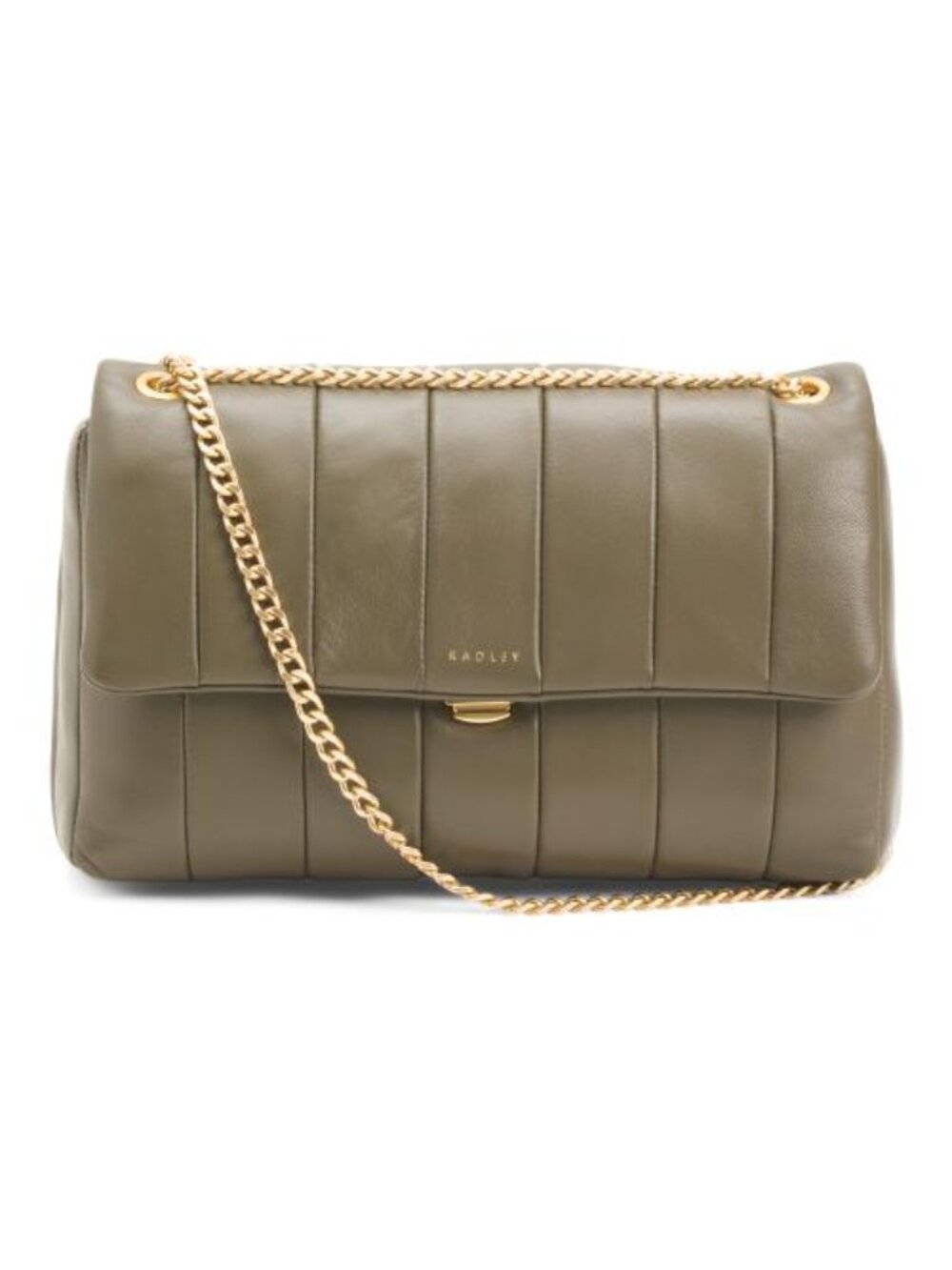 RADLEY LONDON Leather Burton Way Quilt Small Flap Over Crossbody